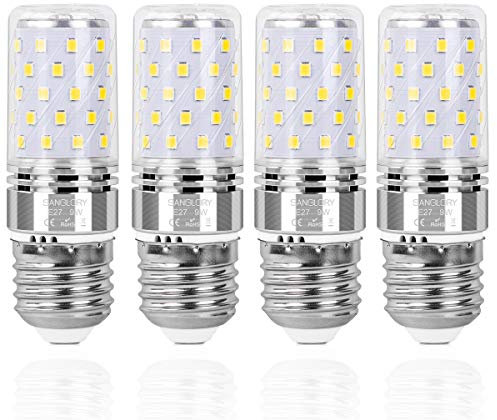 SanGlory Lampadine Led E27 Luce Fredda 9W Lampada Led E27 Bianca Fredda 6000K, Lampadina E27 Bianco Freddo Attacco Edison E27 Led, 950LM, Equivalenti a 80W, Pacco da 4
