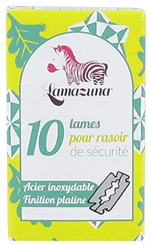 Lamazuna Lames Pour Rasoir de Sécurité 10 Lames