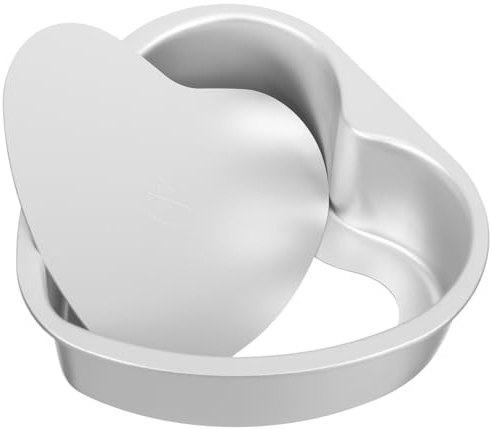 Heart Shaped Cake Pan 6 Inch Aluminum Cake Tin Baking Cake Mould for Weddings Birthday Party, Heart-shaped Small Cake Pan for 1-2 Servings