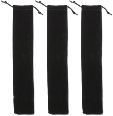 XIKSJW 2 Stück Tasche für Sopranblockflöte Blockflöten Flöte Tasche Sopranblockflöte Samtbeutel Ideal für Flöten Klarinetten Drumsticks