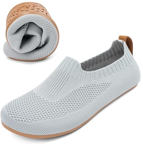 KOWAYI Chaussons Homme Antidérapantes Pantoufles Atmungsaktiv Confort d'intérieur Slippers Semelle en Caoutchouc Unisex Maison Chaussures | Pantoufles fermées unisexes comme pantoufles à enfiler avec mousse à mémoire de forme pour un confort de marche doux à