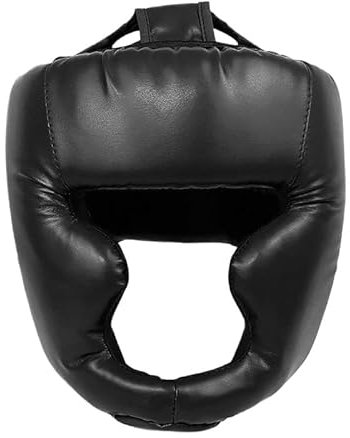 Rufevee 1 Stück voll bedeckter Pu Boxhelm Kinder Erwachsene Muay Thai Training Sparring Box Kopf bedeckungen Fitness Studio Ausrüstung Taekwondo Kopfschutz