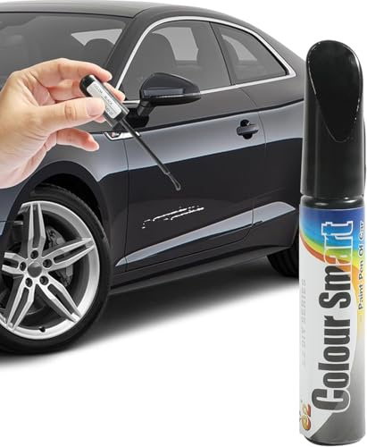 Stylo Réparation Peinture Voiture - Kit de Retouche Anti-Rayures Profondes pour Carrosserie - Résultat Professionnel et Facile à Utiliser (Noir, 1PCS)