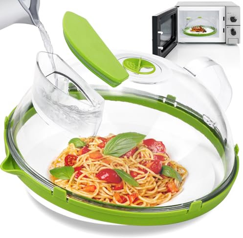 KXVXXV Tapa Microondas Libre Bpa 26 cm Tapadera Microondas con Agua Tapa para Microondas de Plástico Tapa de Microondas Cubierta para microondas Microwave Cover