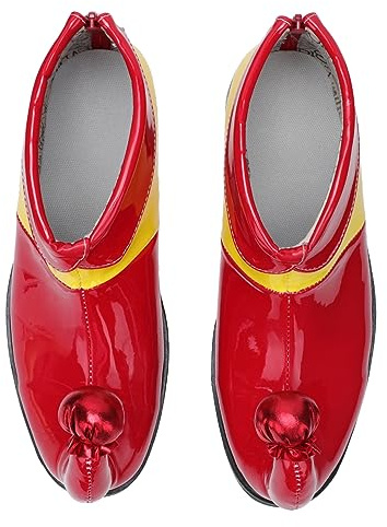 GALPADA 1 Par Zapatos Divertidos De Zapatos De para Hombre Disfraz De Niños Botines Zapatillas para Mujer Zapatos De Elfo Zapatos De Película Elfo Botas Cosplay Traje PU Rojo