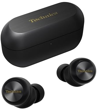 Technics EAH-AZ100E-K Kabellose Kopfhörer mit Geräuschunterdrückung, Bequeme In-Ear-Kopfhörer, Multipoint-Bluetooth, Voice Focus AI, Schwarz