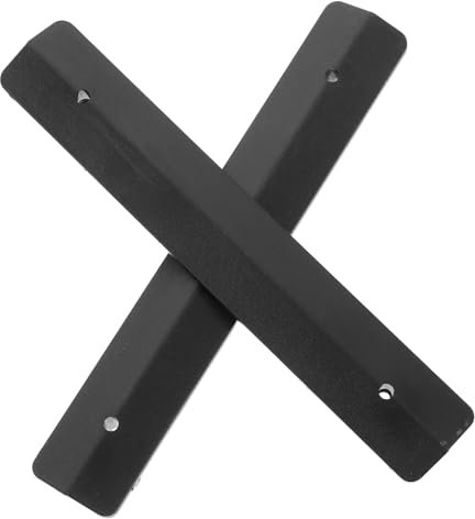 JECOMPRIS 2 Pièces Pièce de liaison en tôle perforée crochet d'étagère à panneaux perforés crochets pour étagères à panneaux perforés crochet de rayonnage Plastique Black