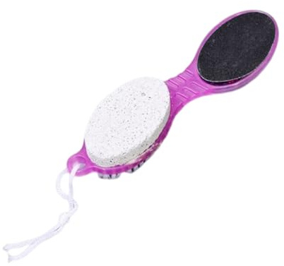 LIXSAZSE Piedi multifunzione Cura dei piedi Rimozione della pelle morta Spazzola per la pulizia dei talloni Raschietti Strumenti per la macinazione Pedicure Scrubber di bellezza , Colore casuale