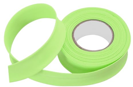QUARKZMAN 1 Pulgada Cinta Al Bies Plegada Simple Verde Fruta 6 Yardas