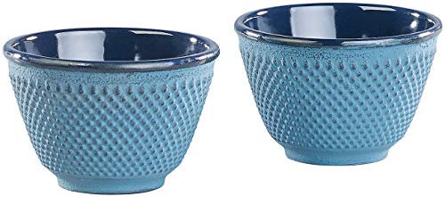 Rosenstein & Söhne 2 tasses à thé style Arare - Bleu