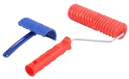 Pyatofyy de herramientas de de imitación de Eg300T 7 pulgadas rodillo de goma + Ms16 imitación realista vetas de vetas revestimiento en relieve