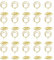 Segnaposto Porta Carte da Tavolo,20 Pcs Metallo Portacarte Segnaposto portanumero da tavolo Portanumero da Tavolo Memo Holder Clip, per Matrimonio, Festa, Ufficio, Ristorante, Scuola(rotondo)