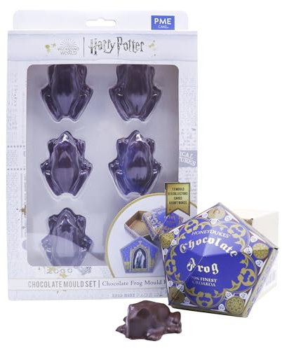 PME Harry Potter Set de Moules pour Chocolat, Grenouille de Honeyduke's avec des Boîtes pliables et des Cartes de collection