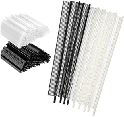 Dropfree 2000-Teiliges Mini-Tag-Set, 0,5-Cm-Preisschilder für Kleidungsetiketten mit Widerhaken, 1000 Schwarze Verschlüsse und 1000 Weiße Verschlüsse, Einfach zu Verwenden