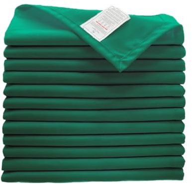 Sweet Needle Set di tovaglioli di stoffa verde bottiglia, ad alta assorbenza, lavabili, resistenti alle pieghe, riutilizzabili. Da utilizzare per cene quotidiane, occasioni speciali ed eventi