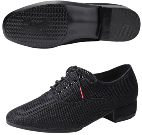 Leichtrit Chaussures De Danse De Salon Hommes,Chaussures De Danse Latine Homme,Chaussures De Danse Standard pour Homme,Chaussures De Danse De Salon pour Hommes,Respirantes,pour Le Spectacle