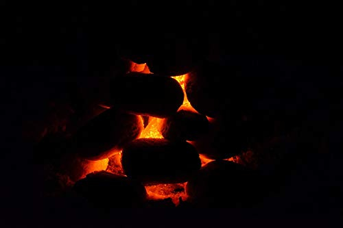 Charcoal Glow Carbon Burn Briquettes-20 Inch by 30 Inch Laminated Poster with Bright Colors and Vivid Imagery-Fits Perfectly in Many Attractive Frames