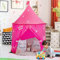 Opret Pink Princess Play Tent for Kids, Pop Up Castle Playhouse for Girls and Boy Easy Assemble Play Tent with Storage Bag for Indoor/Outdoor