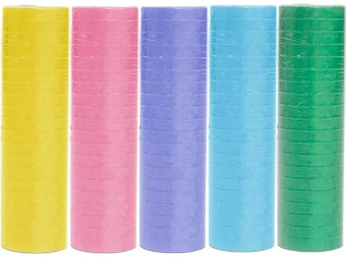 Luftschlangen Papier bunt Party Deko Geburtstag Hochzeit Set holografisch