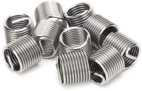 10 Stück Gewindeeinsätze aus Edelstahl SUS304 mit Innengewinde, selbstschneidend M16 x 2 x 1,5 D, Typ für mechanische Ausrüstung.