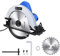 Kreissägen Power Saws Home and Garden Kreissäge 1200 W, mit Sägeblatt, Parallelführung, Handkreissäge für Metall, Kunststoff, Holz