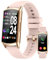 Smartwatch Damen Herren, Fitnessuhr Tracker mit Telefonfunktion 124+ Sportmodi Benachrichtigung IP68 Wasserdicht Blutdruckmessung SpO2 Herzfrequenz Schlafmonitor, Armbanduhr 1.58 Rund für Android IOS
