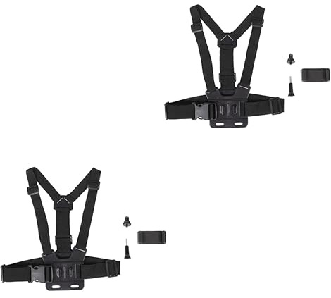 HOMSFOU 2ensembles De Fixation Pour Caméra De Sport Réglable Système Pratique Et Portable Pour Photos Et Vidéos Anti- Et Stable