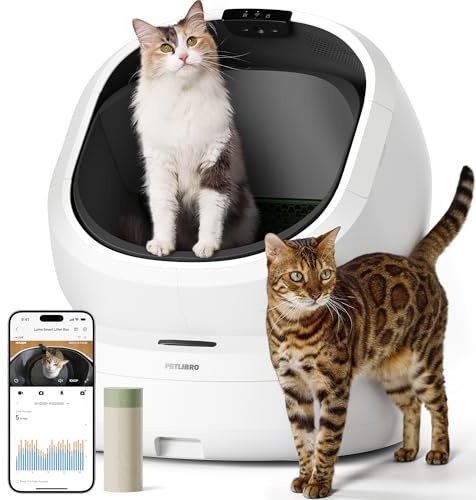 PETLIBRO Automatic Litter Box with AI-Camera Waste Analysis, Auto Odor-Control Self Cleaning Litter Box, Large Open-Top Luma Smart Litterbox with Multi-Cats Recognition, Usage Tracking, Safety Sensors