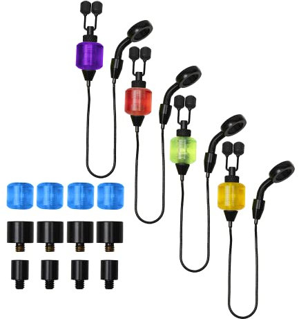 Prologic K1 4 Rod Mini Hanger Chain Set - Einhängebissanzeiger zum Karpfenfischen, Einhänge Bissanzeigerköpfe für Karpfen, optische Bissanzeiger