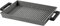 MOPITA SMART LIVING Spezial-Kochen von Q.b. by Rechteckige Grillpfanne aus Aluminium, antihaftbeschichtet, Rand 4 cm, Silikonharz, geeignet für alle Kochflächen, auch im Ofen 34 x 27 x 4 cm