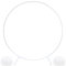 PILIN Cerchio Palloncini Struttura, Arco Palloncini Struttura, Struttura per Palloncini, Cerchio Metallo Allestimenti, Arco Matrimonio Per Compleanno Decorazione Di Nozze 2M Bianco