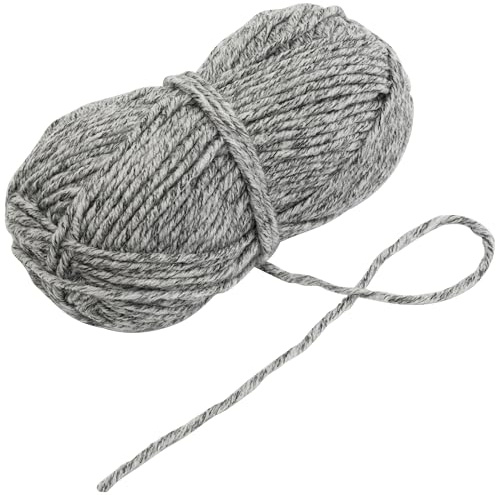 AERZETIX - C74461 - Gomitolo di filato per maglieria 100 g - colore grigio-lillà melange - in 75% acrilico 25% lana - ganci aghi sartoria merceria abbigliamento sciarpe