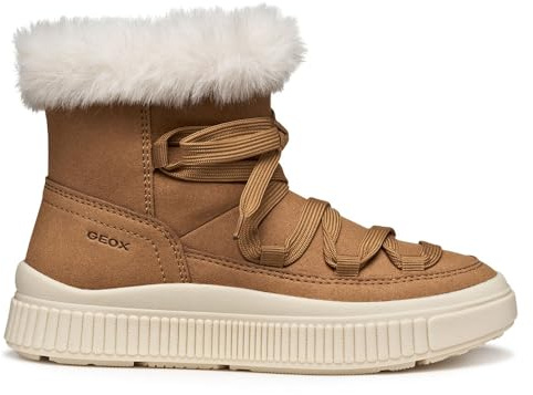 Geox J Laquinny Girl, Bota de Tobillo, Whisky, 39 EU