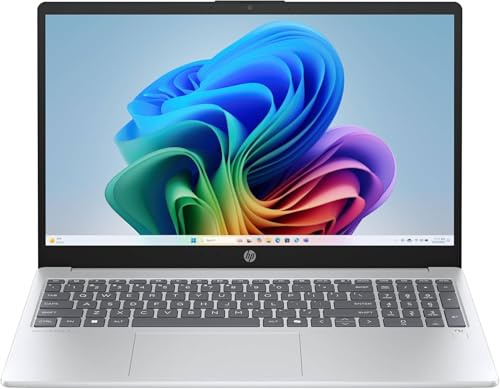 HP OmniBook 3 15-fn0002sl, Notebook, (Processore AMD Ryzen AI 5 330, 16GB RAM, 1TB SSD, Windows 11), Multitasking, Computer portatile, Tastiera Italiana QWERTY, Argento