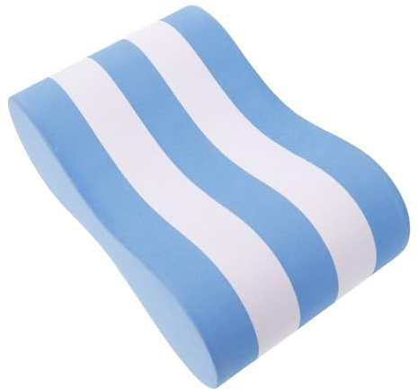 Homoyoyo Flotador de Natación de Tiro para Entrenamiento, Soporte de Piernas y Caderas en Eva Azul y Color Claro, 23.7x15x7 Cm, Ayuda para Aprender a Nadar y Entrenamiento Acuático