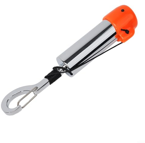 QuivyLivy Scuba Diving Signal Shaker, Fabricante de ruido subacuático, Sonajero de acero inoxidable, Dispositivo de sonajero de buceo, Herramienta de atención de amigo, Sonido subacuático, Buceo (A)