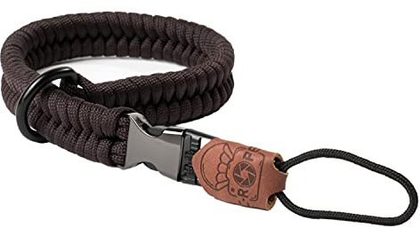 C-Rope Kamera Handschlaufe The Claw aus handgeflochtenem Paracord. Kameragurt mit Schnellverschluss-System (Dark Coffee)