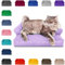 PatchHome Katzenbett – Oeko-TEX Zertifiziert – Katzenmöbel – mit recyceltem Styropor gefüllt – Katzensofa – Made in Germany – 50x40x15 cm – Flieder