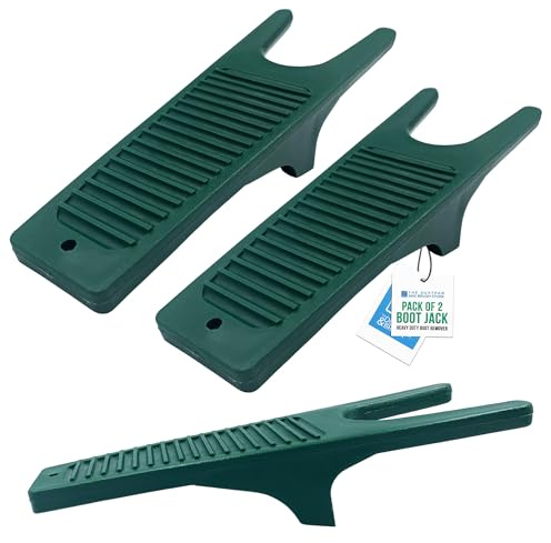 Boot Jack Welly Boot Remover − Durable and Weatherproof Boot Puller with Scraper, Ideal for Removing Wellingtons, Riding or Walking Boots, and Muddy Shoes Without Bending (Pack of 2)
