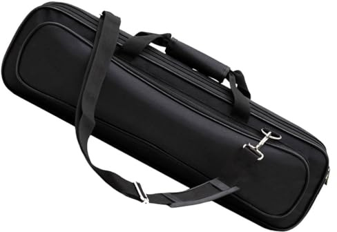 OFFSCH Sac De Flûte en Oxford Rembourré Épais avec Bandoulière Ajustable Sac De Transport Portable pour Flûte Traversière 16 Et 17 Trous De Rangement Instrument De Musique