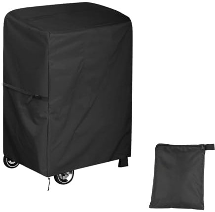 Newbob Grande housse de barbecue en tissu Oxford 420D imperméable et résistant aux intempéries, coupe-vent et anti-UV pour utilisation en extérieur (80 x 66 x 110 cm)