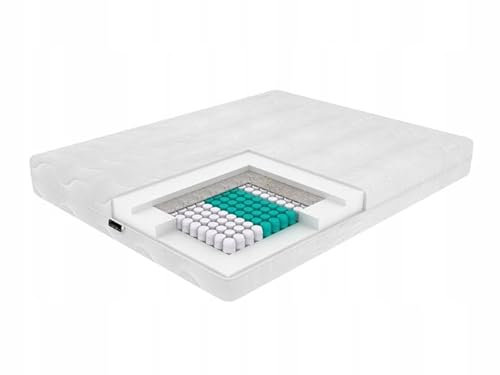 Rem-Sen Matratze Medical 90x200cm Höhe 23cm Härtegrad 3 (H3) Mittelfest 7 Komfortzonen Taschenfederkernmatratze, Ergonomisch & Atmungsaktiv, Waschbarer Bezug, Oeko-Tex Standard 100