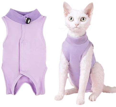 KAIYAYA 2-4kg Traje de Recuperación Profesional para Gatos, Body Gata Esterilizacion Body Postoperatorio Hembra Evita Lamer Después de la CirugíA Adecuado para Gatos y Perros Mantenimiento del Calor