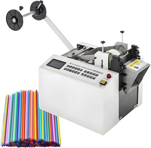Cortadora Automática De Tubos Termorretráctiles De Pvc, Máquina Cortadora De Tubos Eléctricos, Ancho De Corte De 100 Mm, Para Mangas De Caucho/Plástico, Tubos De Alambre, Láminas Y Películas