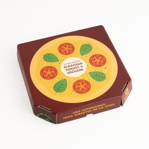 Kit Pizza Lovers | Cultiva Albahaca, Tomate y Orégano en Casa | Regalo Gourmet Original para Amantes de la Cocina | Resetea
