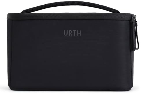 Urth Arkose 3,7L Kamera-Einsatztasche – Wasserabweisende, gepolsterte, recycelte Tasche für DSLR/SLR-Kamera, Objektiv und Fotozubehör in Schwarz