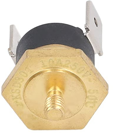 CHICIRIS Regolatore Termostato, Interruttore di Controllo della Temperatura, 5 PZ KSD301 Termostato in Rame Bimetallico Normalmente Chiuso M4 Disco a Scatto Interruttore di Temperatura 250 V