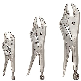 TEKTON Curved Jaw Locking Pliers Set (3-Piece) | PLK90104