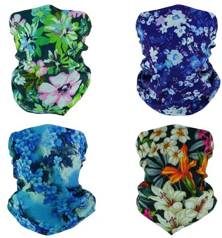 SMEHCF 4 Multipurpose Bandanas for Women Men