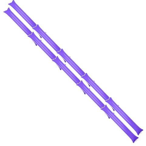 5 Paare Bam Bam Inflatable Stick Set, Aufblasbare Jubelstöcke, Aufblasbare Thunder Sticks, Jubelstock, Fußball/Musik/Geburtstagsfeier, Krachmacher Spiel Beifall Luftballons (Purple)